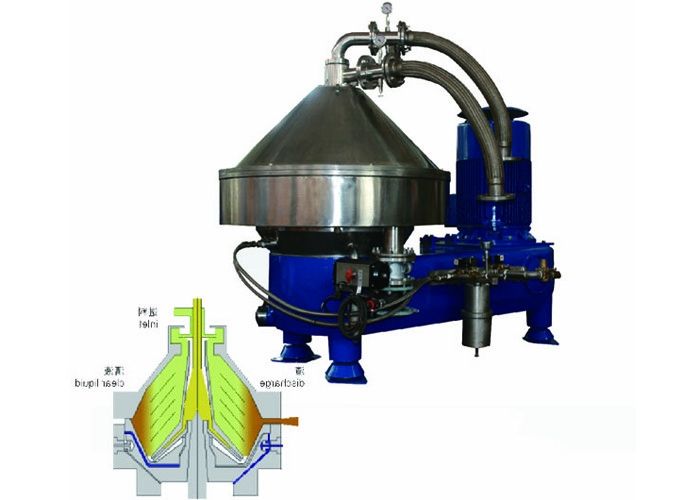 Continuous Disc Centrifuge Separator Vegetable Oil For Seaweed Spirulina Chlorella